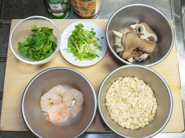 食材の下ごしらえをした写真