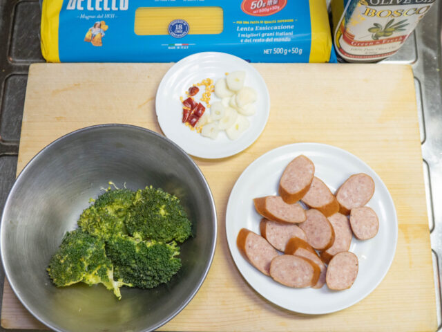 食材の下ごしらえをした写真