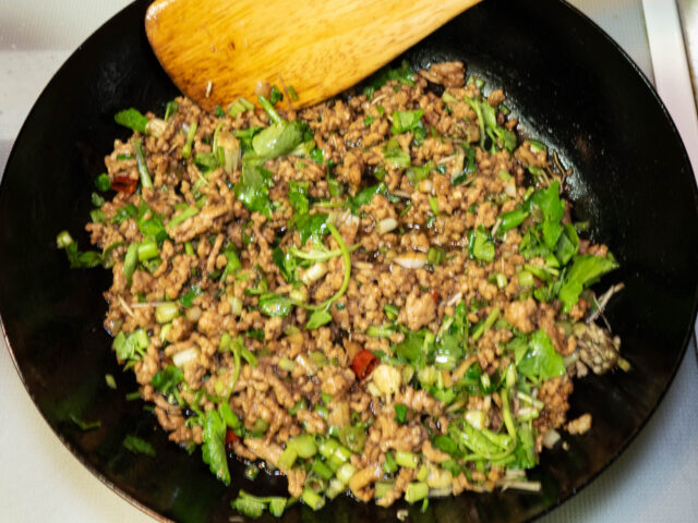 炒め終わりの写真