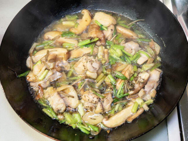 ソース完成の写真