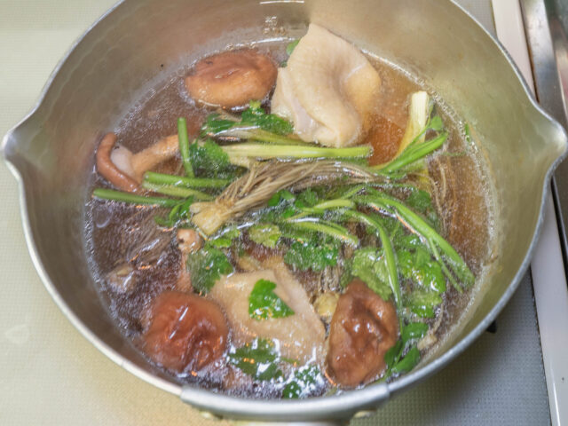 お鍋ができあがった写真
