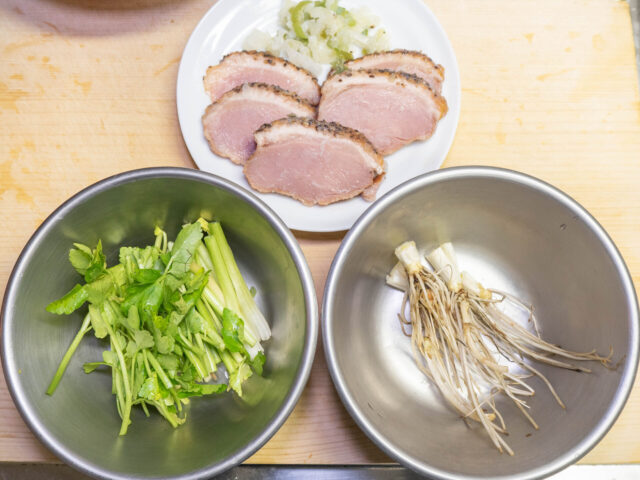 食材の下ごしらえをした写真