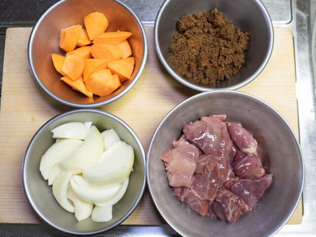 食材の下ごしらえをした写真