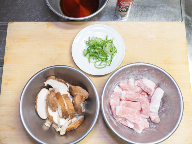 食材の下ごしらえをした写真