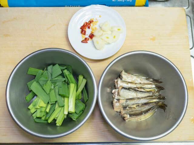 食材の下ごしらえをした写真