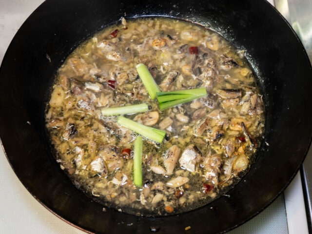 ソース完成の写真