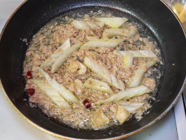 ソース完成の写真