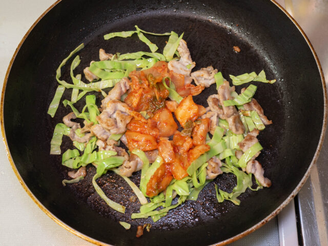 キムチを加えた写真