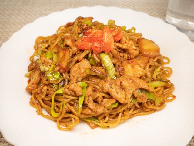 豚キムチソース焼きそば