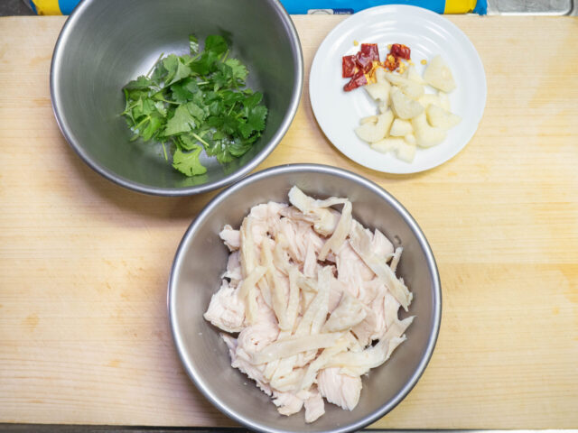 食材の下ごしらえをした写真