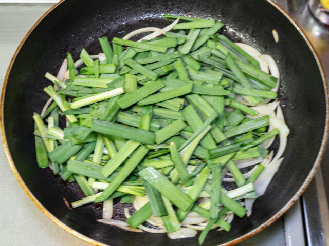 ニラを加えた写真