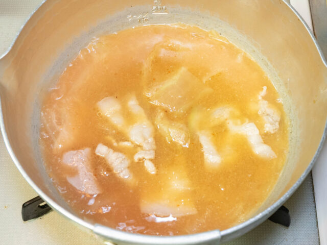 スープできあがりの写真