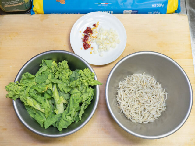 食材の下ごしらえをした写真