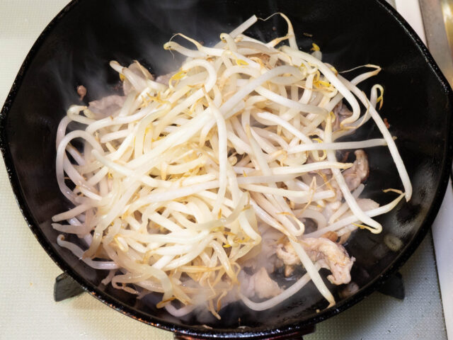 もやしを加えた写真