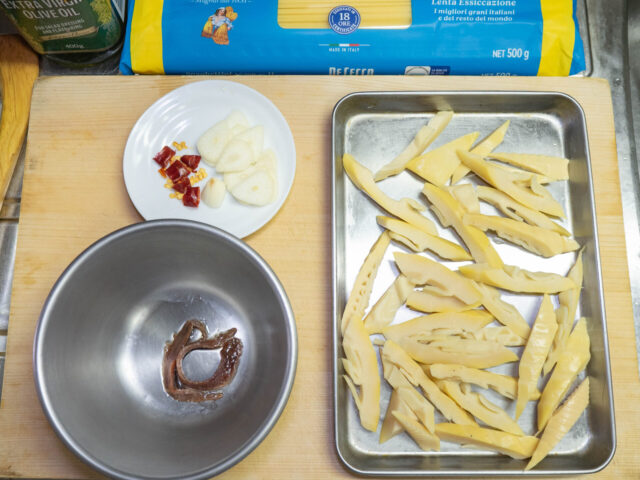 食材の下ごしらえをした写真