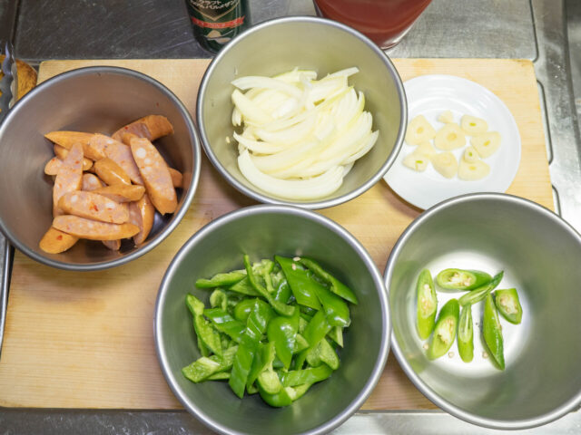 食材の下ごしらえをした写真