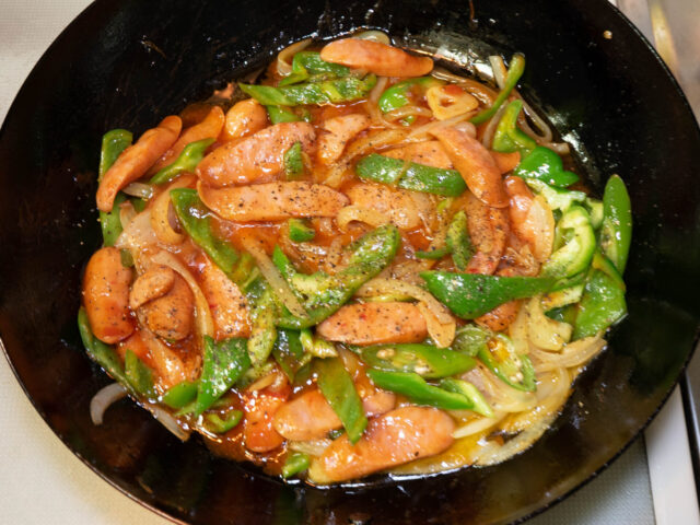 ソース完成の写真