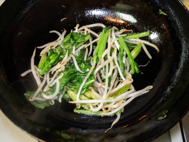 炒め終わりの写真