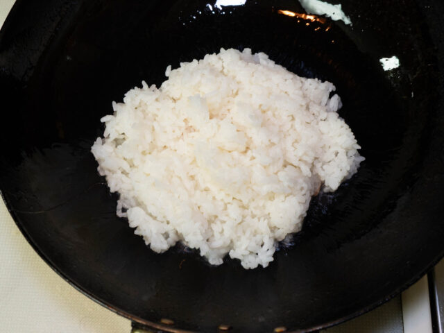 ご飯を加えた写真