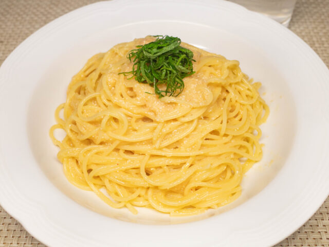 明太子と卵のパスタ