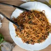 Linguine Puttanesca, a perfect weeknight Italian pasta dish!
